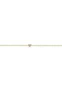 Bracelet plaqué or, motif coeur et 19 oxydes de zirconium by Stauffer 66300079