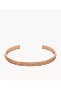 Bracelet rigide femme FOSSIL, Harlow linear texture, en acier, JF04661791