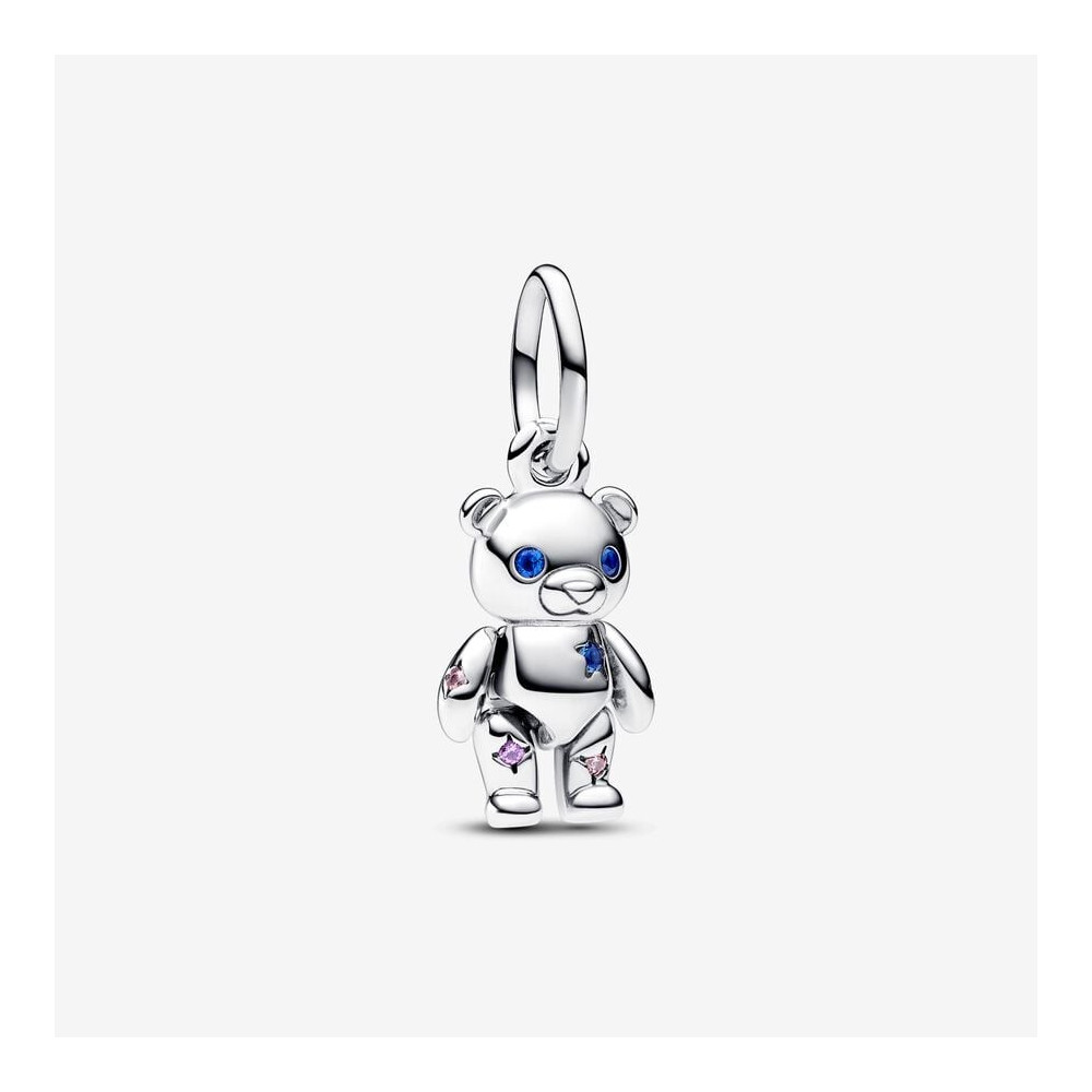 Charm pendentif Pandora, Ours en Peluche Articulé, en argent 925/1000, 792986C01