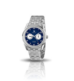 Montre Homme Lip Himalaya, 40 mm, jour et date bi-compax, quartz, Ref 671675