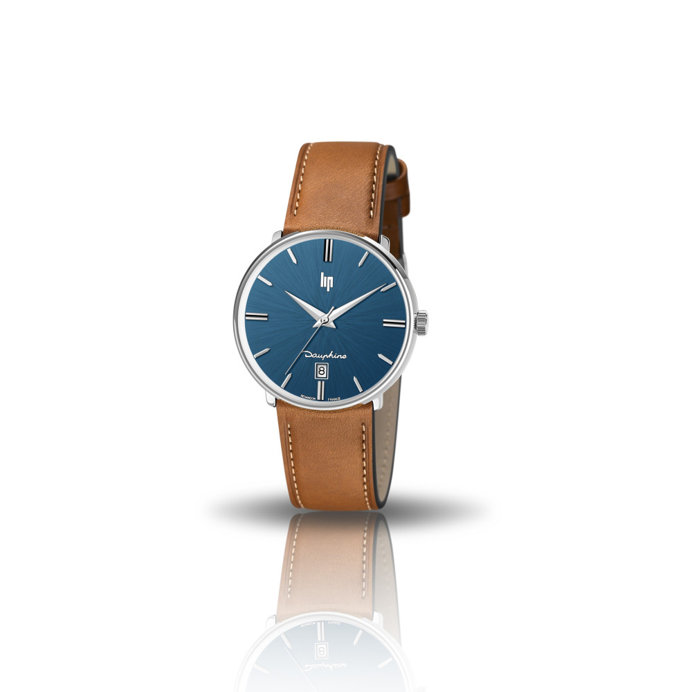 Montre Homme Lip Dauphine, 38 mm, quartz, Ref 671429