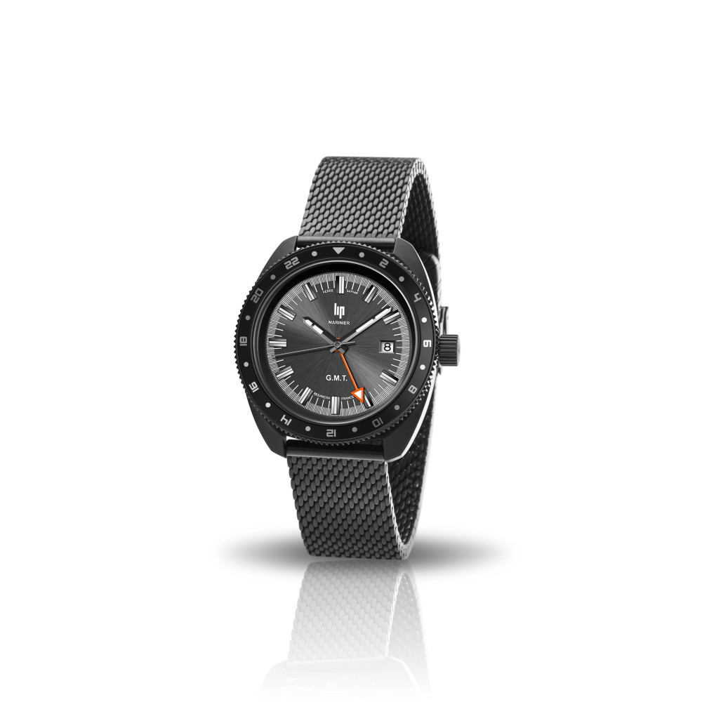 Montre Homme Lip Marinier GMT, 39 mm, Quartz Ref 671376