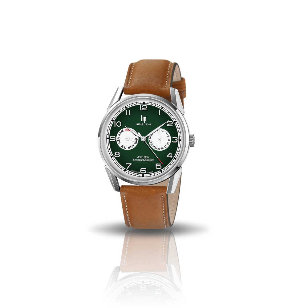 Montre Homme Lip Himalaya, 40 mm, bi-compax quartz, Ref 671674