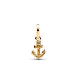 Le Mini Dangle Pandora Me, ancre, en métal doré or jaune, 763369C01