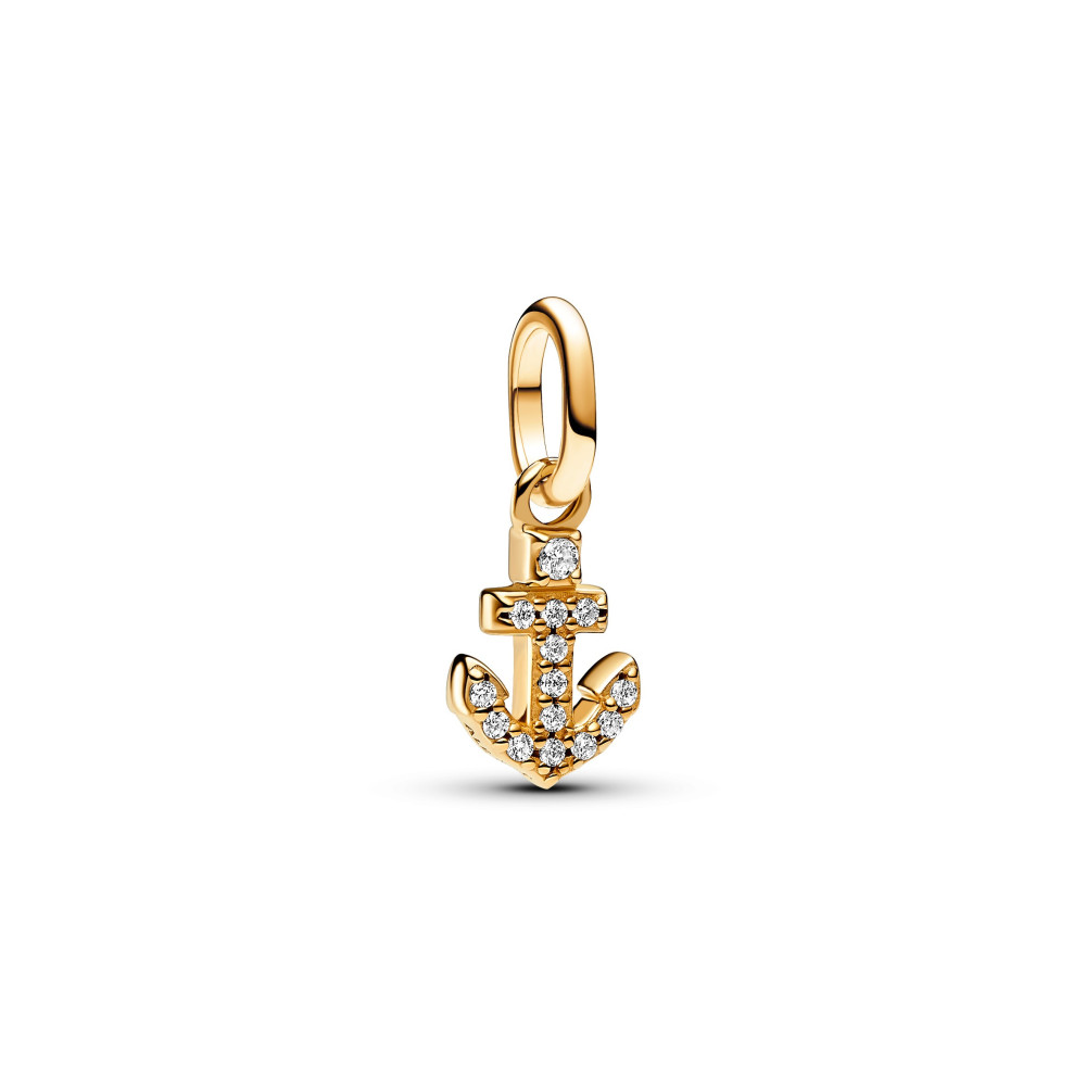 Mini Dangle Pandora Me, ancre, en métal doré or jaune, 763369C01