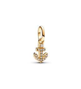 Mini Dangle Pandora Me, ancre, en métal doré or jaune, 763369C01