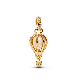 Charm Pendentif Pandora moments, Montgolfière en métal doré or jaune 585/1000, 769434C01