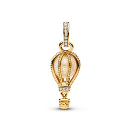 Charm Pendentif Pandora moments, Montgolfière en métal doré or jaune 585/1000, 769434C01