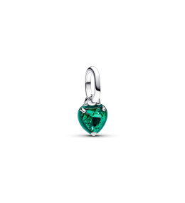 Mini Dangle Pandora Me, Coeur chakra vert, en argent 925/1000, 793042C03