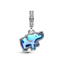 Le Charm Pandora moments, élephant verre de Murano, en argent 925/1000, 793339C01