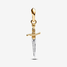 Le Charm pendentif Pandora, Game of Thrones poignard, en argent 925/1000 et doré or jaune 585/1000, 763142C00