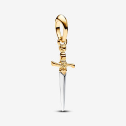 Charm pendentif Pandora, Game of Thrones poignard, en argent 925/1000 et doré or jaune 585/1000, 763142C00