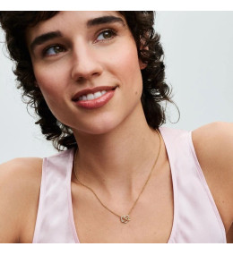 Le Collier Pandora, coeur infini étincelant en doré or jaune 585/1000, 362666C01-50