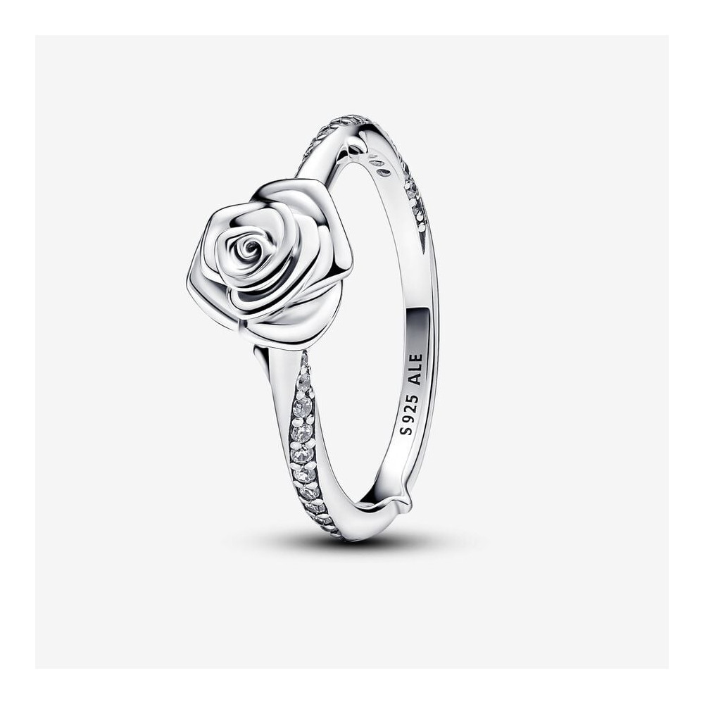 Bague Pandora, rose en fleur, en argent 925/1000, 193215C01