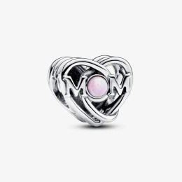 Charm Pandora moments Maman & Coeur Ajouré, en argent 925/1000, 793233C01
