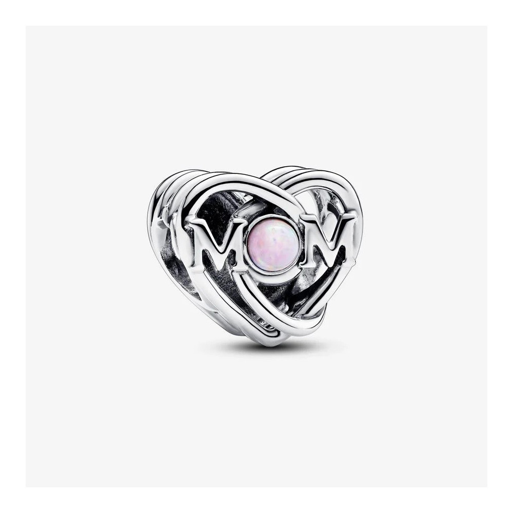Charm Pandora moments Maman & Coeur Ajouré, en argent 925/1000, 793233C01