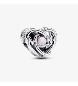 Charm Pandora moments Maman & Coeur Ajouré, en argent 925/1000, 793233C01