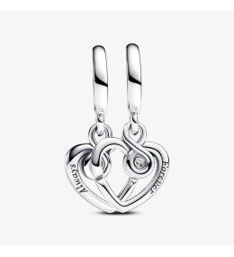 Le Charm Pandora moments pendentif ,séparable Forever & Always en argent 925/1000, 793232C01