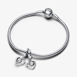 Le Charm Pandora moments pendentif ,séparable Forever & Always en argent 925/1000, 793232C01
