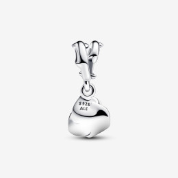 Le Charm Pandora moments pendentif rose blanche en fleur, en argent 925/1000, 793213C00 Le Charm Pandora moments pendentif rose blanche en fleur, en argent 925/1000, 793213C00