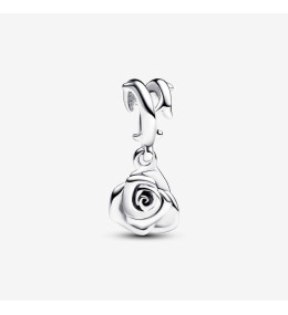 Charm Pandora moments pendentif rose blanche en fleur, en argent 925/1000, 793213C00