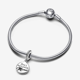Le Charm Pandora moments pendentif à graver Maman, en argent 925/1000, 793204C01