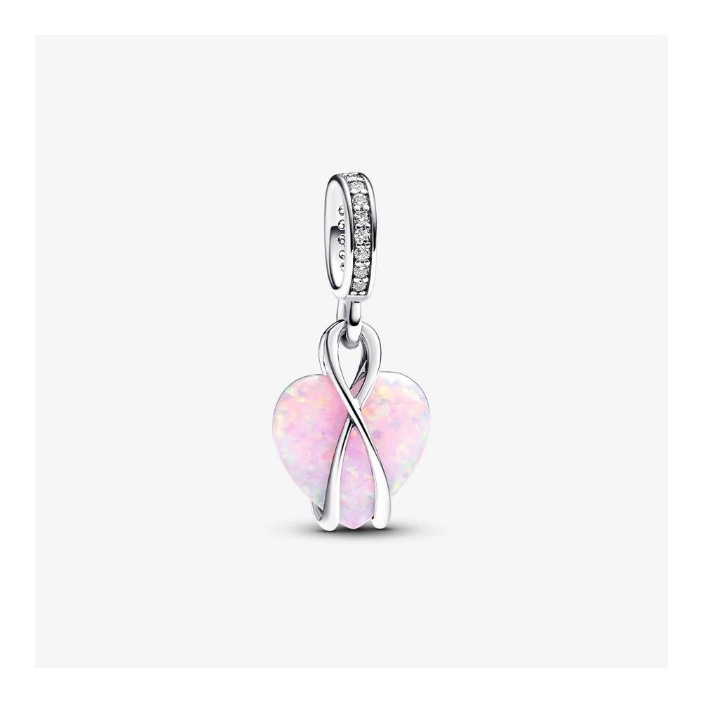 Charm Pandora moments pendentif cœur opalescent Maman, en argent 925/1000, 793202C01
