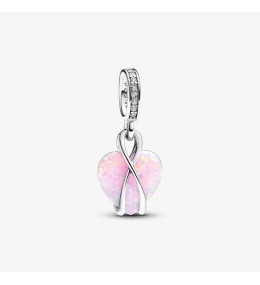 Charm Pandora moments pendentif cœur opalescent Maman, en argent 925/1000, 793202C01
