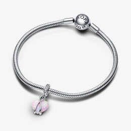 Le Charm Pandora moments pendentif cœur opalescent Maman, en argent 925/1000, 793202C01