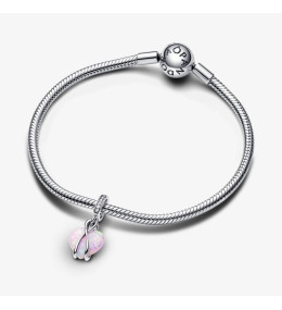 Le Charm Pandora moments pendentif cœur opalescent Maman, en argent 925/1000, 793202C01