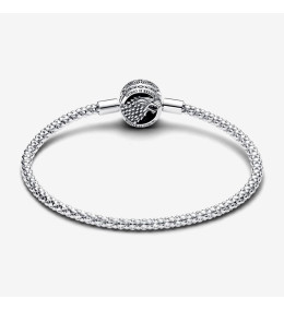 Le Bracelet Maille Cloutée Pandora Moments Game of Thrones Fermoir Emblème de la Maison, en argent 925/1000, 562964C00