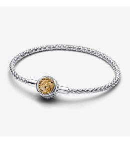 Bracelet Maille Cloutée Pandora Moments Game of Thrones Fermoir Emblème de la Maison, en argent 925/1000, 562964C00