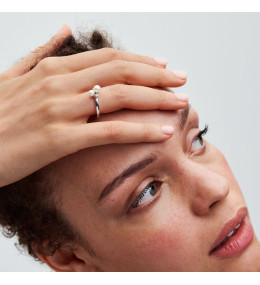 La Bague Pandora, perles de culture d'eau douce en duo, en argent 925/1000, 193147C01