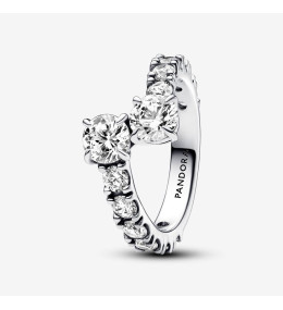 Bague Pandora, scintillante superposée, en argent 925/1000, 193149C01