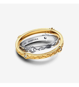 La Bague Pandora, Astrolabe tournante Game of Thrones, en argent 925/1000 et métal doré or jaune 585/1000, 163136C01