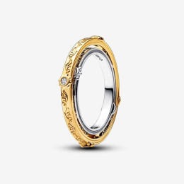 Bague Pandora, Astrolabe tournante Game of Thrones, en argent 925/1000 et métal doré or jaune 585/1000, 163136C01