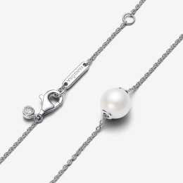 Le Collier Pandora, perle de culture d'eau douce, en argent 925/1000, 393167C01-45