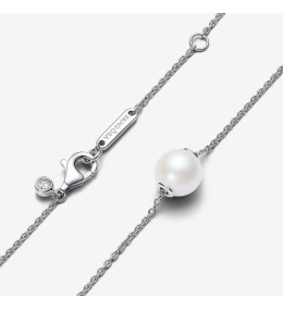 Le Collier Pandora, perle de culture d'eau douce, en argent 925/1000, 393167C01-45