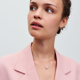 Le Collier Pandora, perle de culture d'eau douce, en argent 925/1000, 393167C01-45