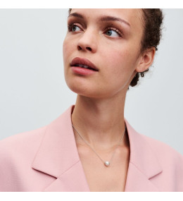 Le Collier Pandora, perle de culture d'eau douce, en argent 925/1000, 393167C01-45