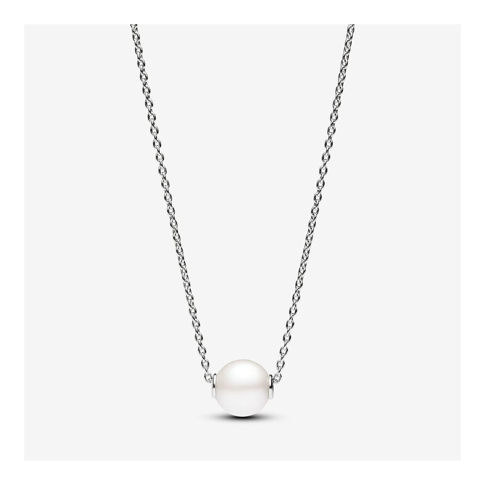Collier Pandora Timeless, perle de culture d'eau douce, en argent 925/1000, 393167C01-45