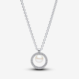 Collier Pandora Timeless, pavé avec perle de culture, en argent 925/1000, 393165C01-45
