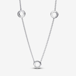 Collier Pandora Timeless, chaîne à cercles pavés, en argent 925/1000, 393162C01-50