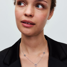 Le Collier Pandora Timeless, chaîne à cercles pavés, en argent 925/1000, 393162C01-50