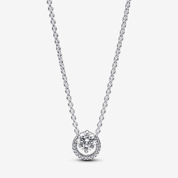 Collier Pandora Timeless, halo rond étincelant, en argent 925/1000, 391174C01-45