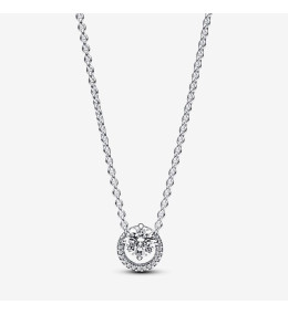 Collier Pandora Timeless, halo rond étincelant, en argent 925/1000, 391174C01-45