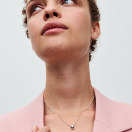 Le Collier Pandora Timeless, halo rond étincelant, en argent 925/1000, 391174C01-45