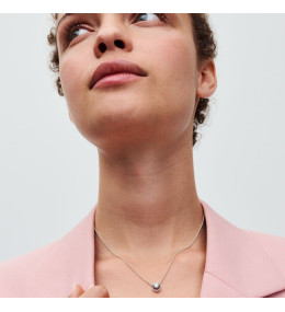 Le Collier Pandora Timeless, halo rond étincelant, en argent 925/1000, 391174C01-45