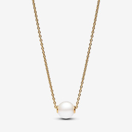 Collier Pandora Timeless, perle de culture d'eau douce, en doré or jaune 585/1000, 363167C01-45