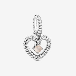 Charm Pendentif Pandora moments, coeur anniversaire Juin, Argent 925/1000, 798854C06